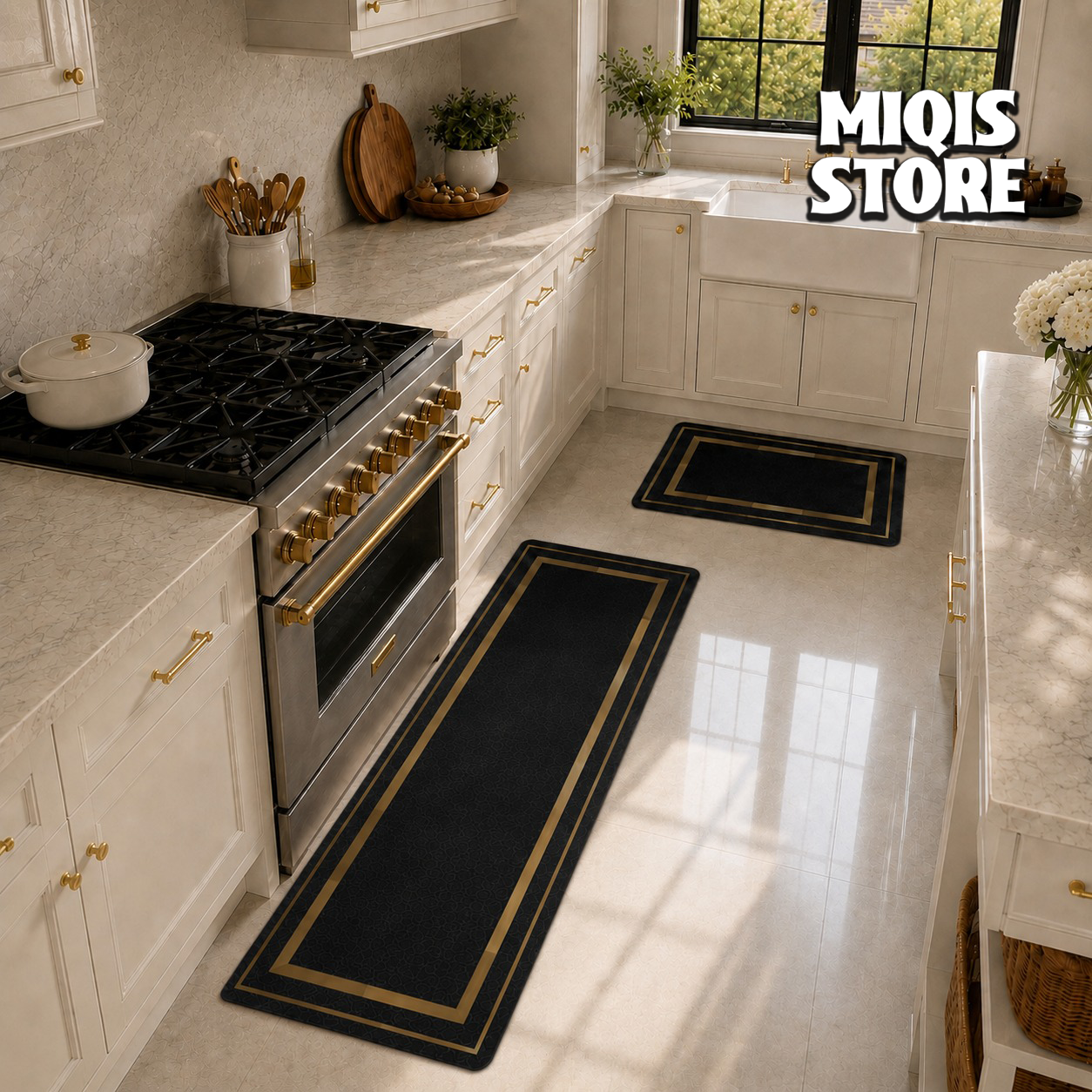 Anti Slip Water Absorbent Runner With Mat