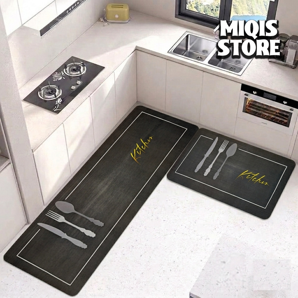 Anti Slip Water Absorbent Runner With Mat