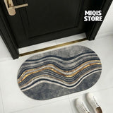 2 Pcs Water Absorbent Anti-Slip Mat (2x1.25 ft)