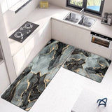 Extra Large Size Anti Slip Water Absorbent Runner With Mat (6x2 ft)