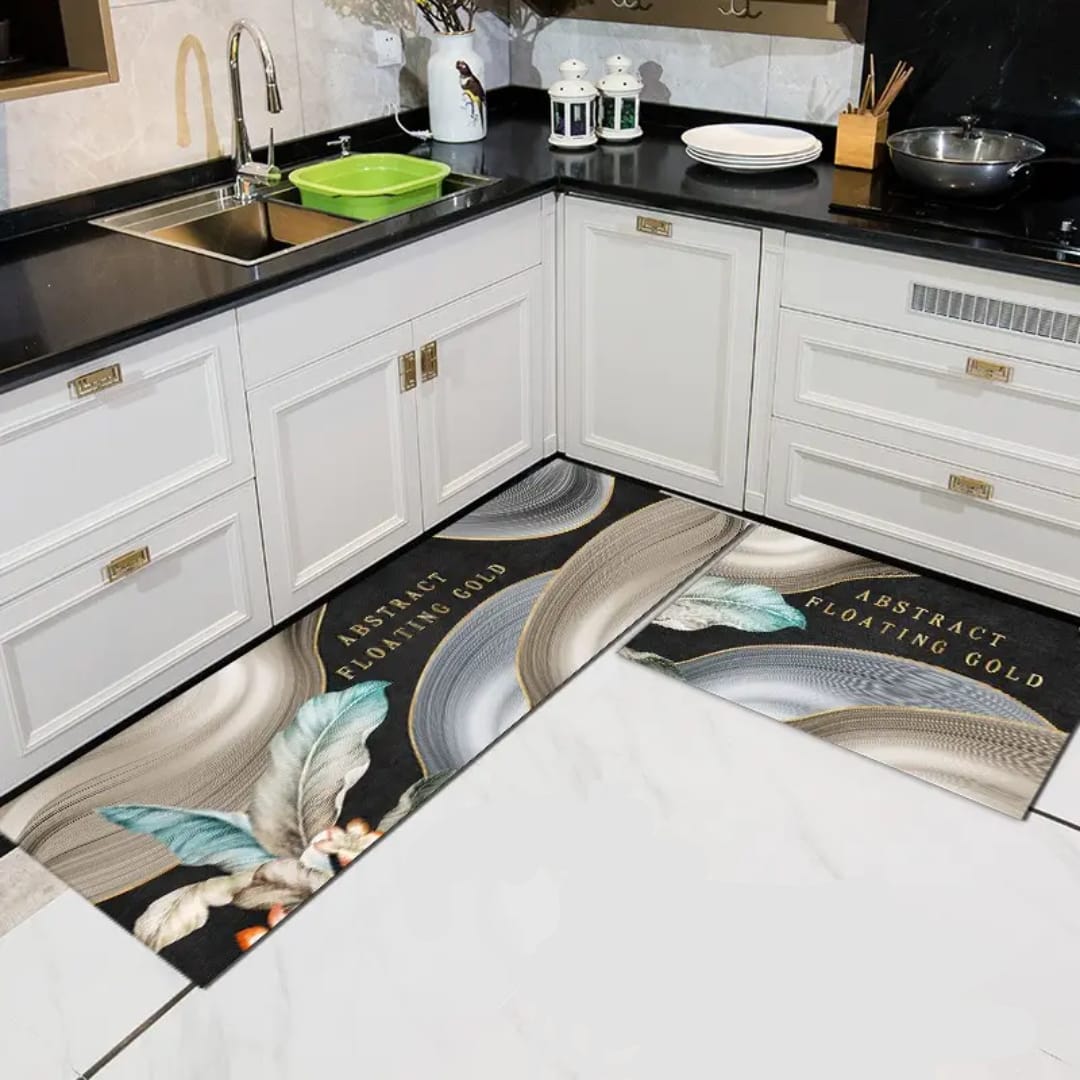 Medium Size Anti Slip Water Absorbent Runner With Mat (4x1.25 ft)