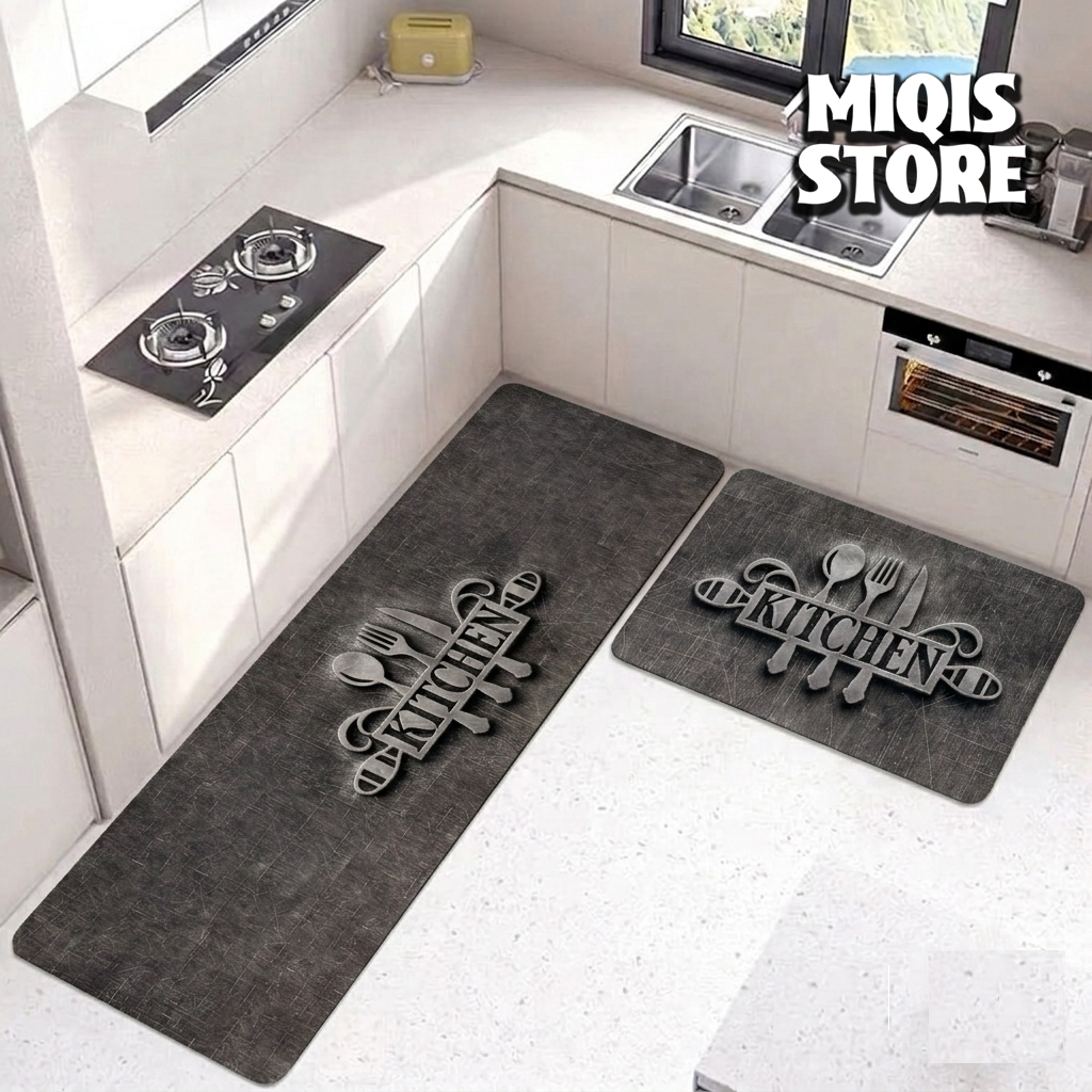 Anti Slip Water Absorbent Runner With Mat