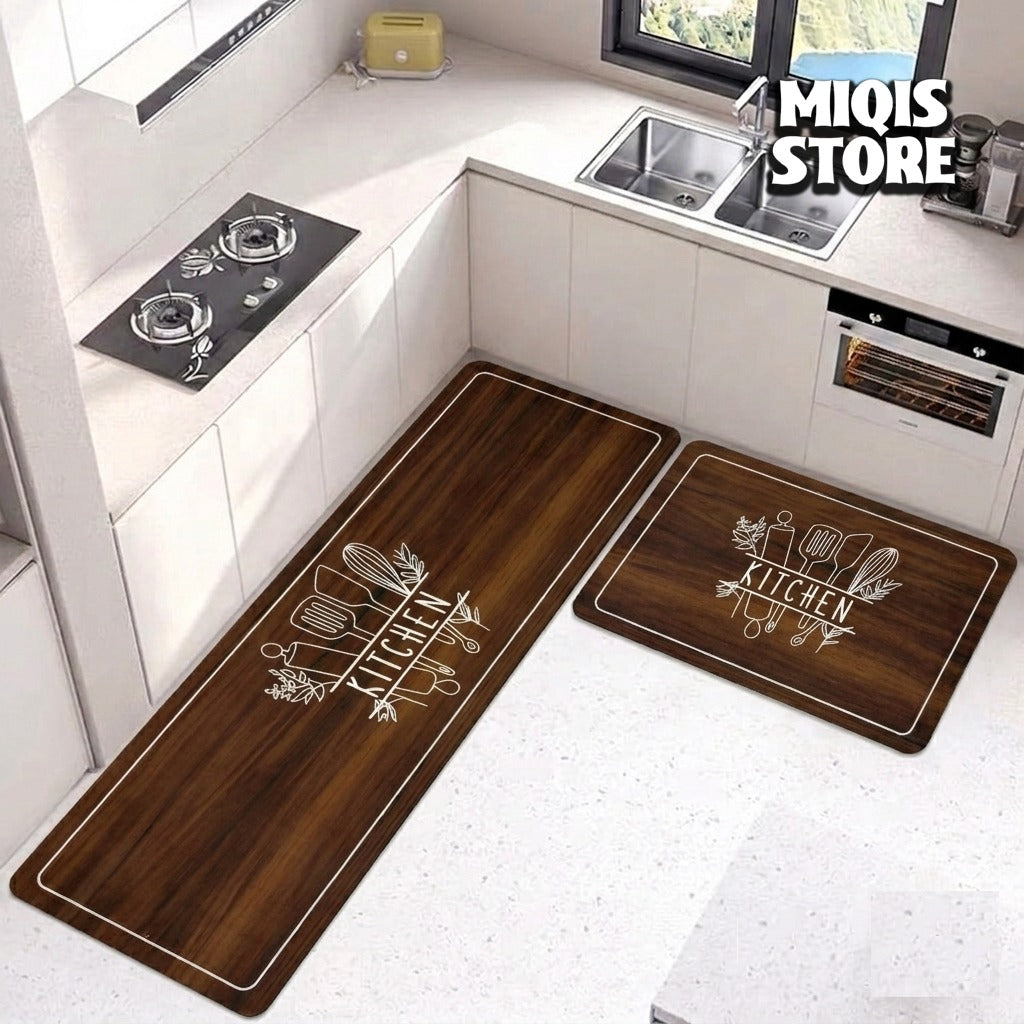 Anti Slip Water Absorbent Runner With Mat