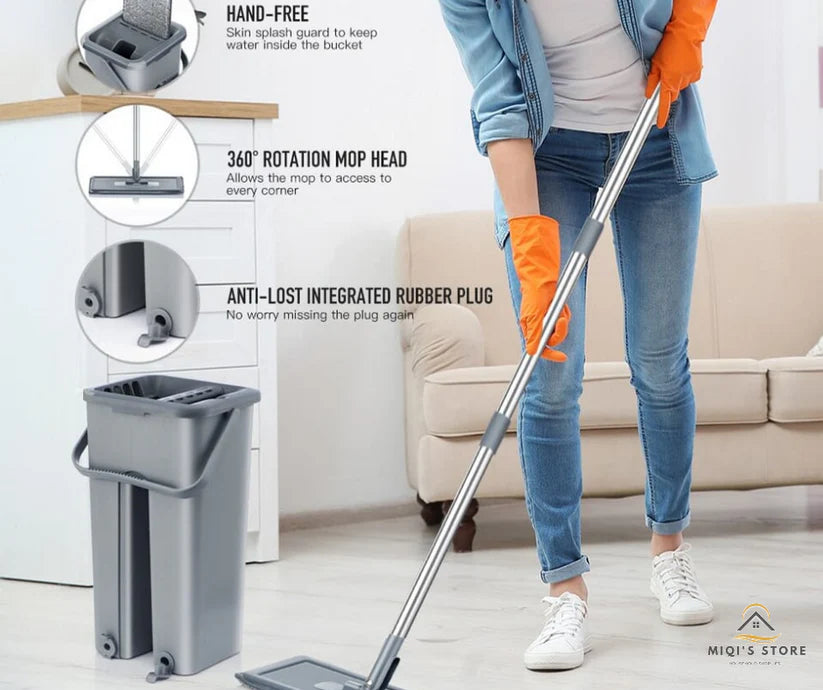 FLAT MOP WITH BUCKET