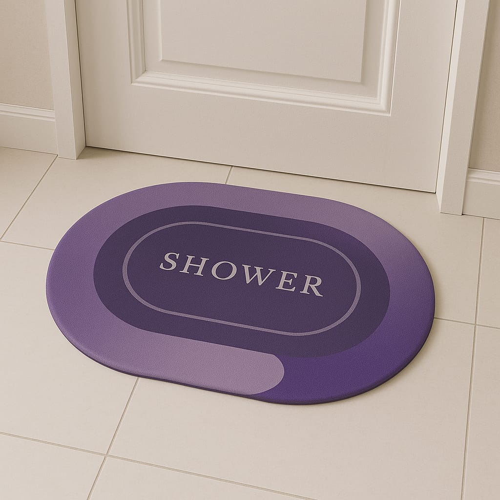 2 Pcs Medium Size Water Absorbent Anti-Slip Mat (2x1.25 ft)