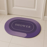 2 Pcs Medium Size Water Absorbent Anti-Slip Mat (2x1.25 ft)