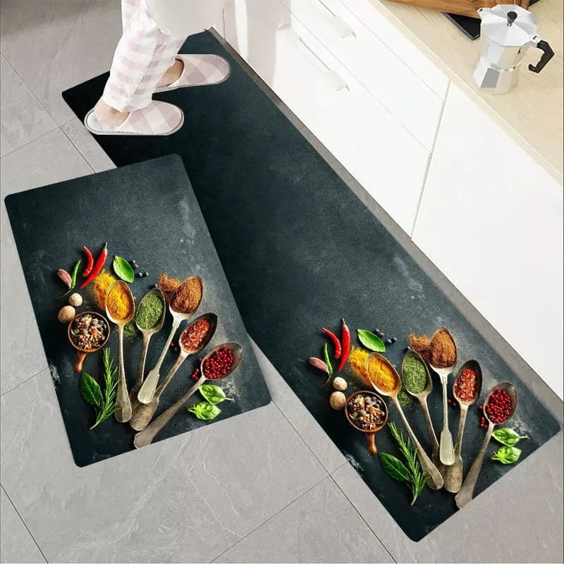 Anti Slip Water Absorbent Runner With Mat (Large Design 53)