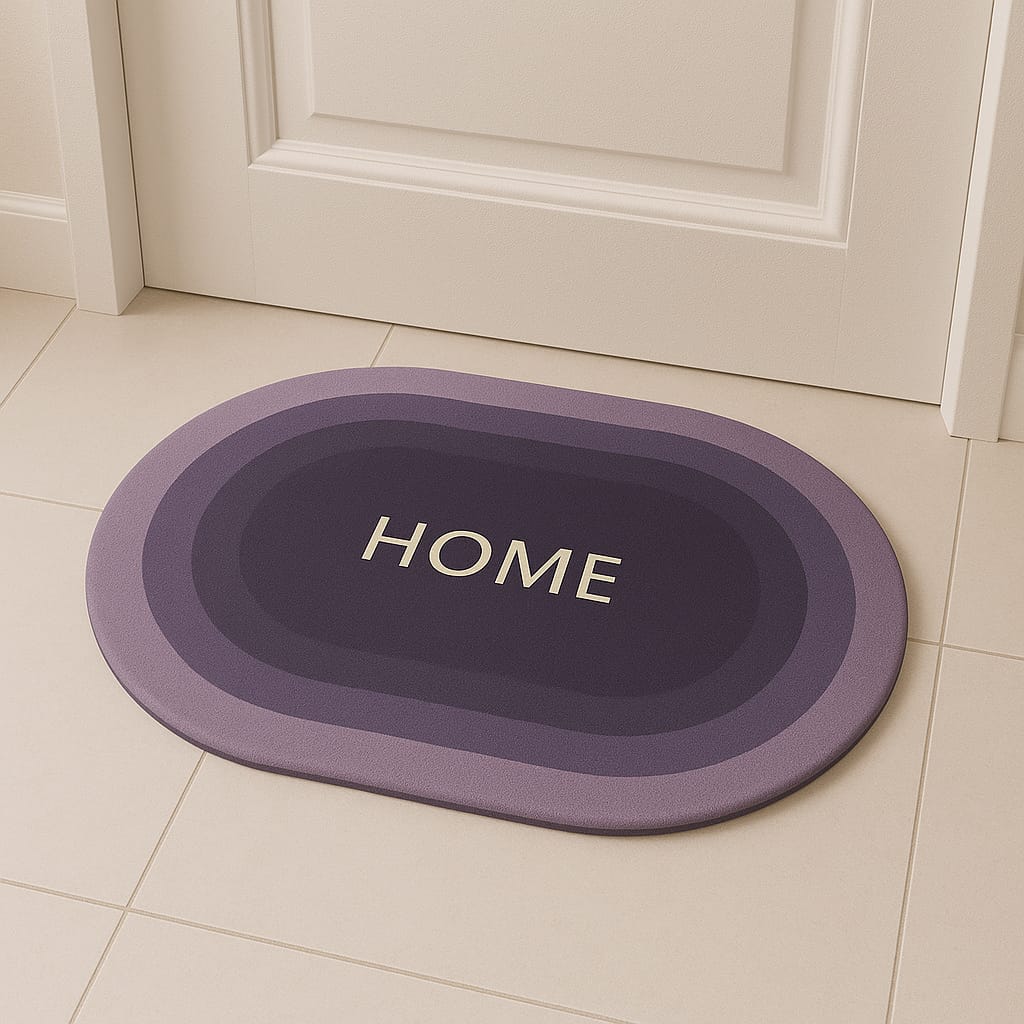 2 Pcs Medium Size Water Absorbent Anti-Slip Mat (2x1.25 ft)