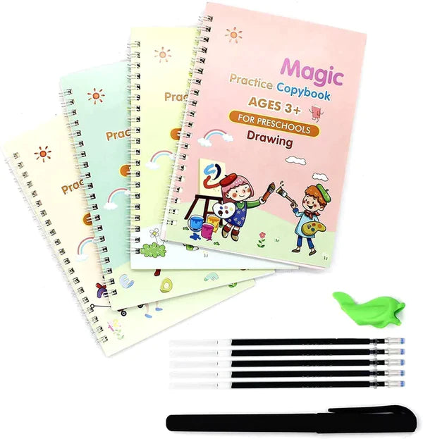 Magic Book Pack Of 4 pcs With 10 Refill