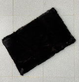 Rabbit Fur Mat Medium Size 24x16 Inches