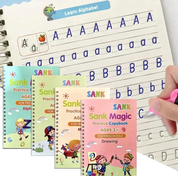 Magic Book Pack Of 4 pcs With 10 Refill