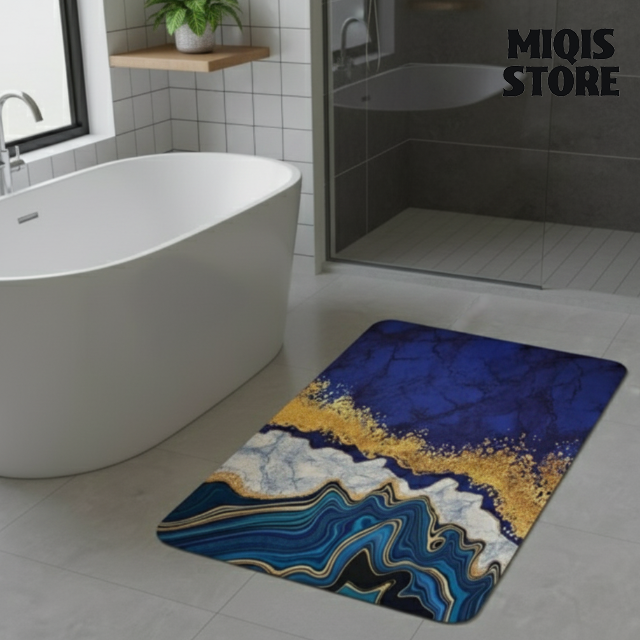 2 Pcs Large Size Water Absorbent Anti-Slip Mat (2.25x1.5 ft)