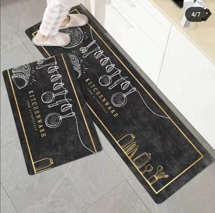Large Size Anti Slip Water Absorbent Runner With Mat  (4.5x1.5 ft)