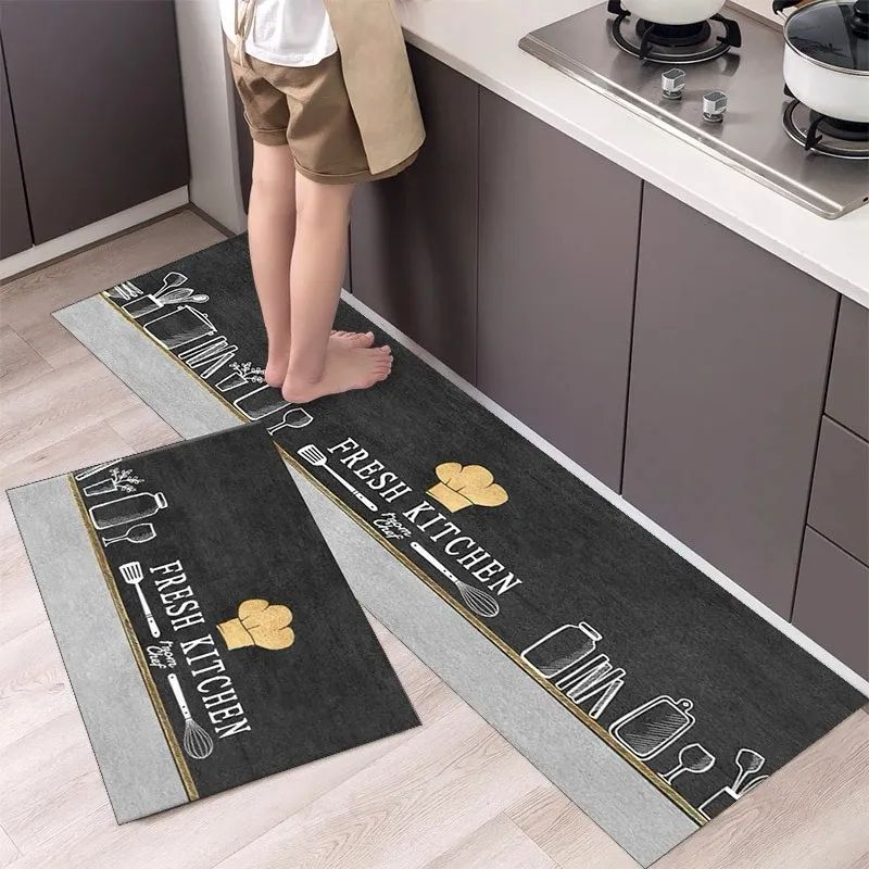Large Size Anti Slip Water Absorbent Runner With Mat  (4.5x1.5 ft)