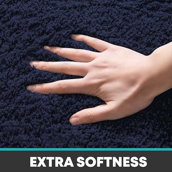 Comfort Shaggy Non Slip Super Absorbent Bath Mat (2x1.25 ft)