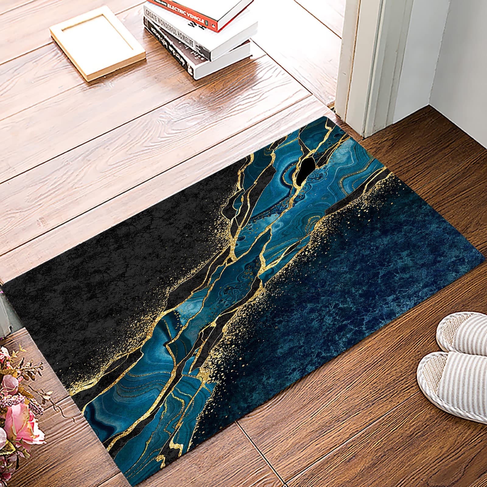 2 Pcs Large Size Water Absorbent Anti-Slip Mat (2.25x1.5 ft)