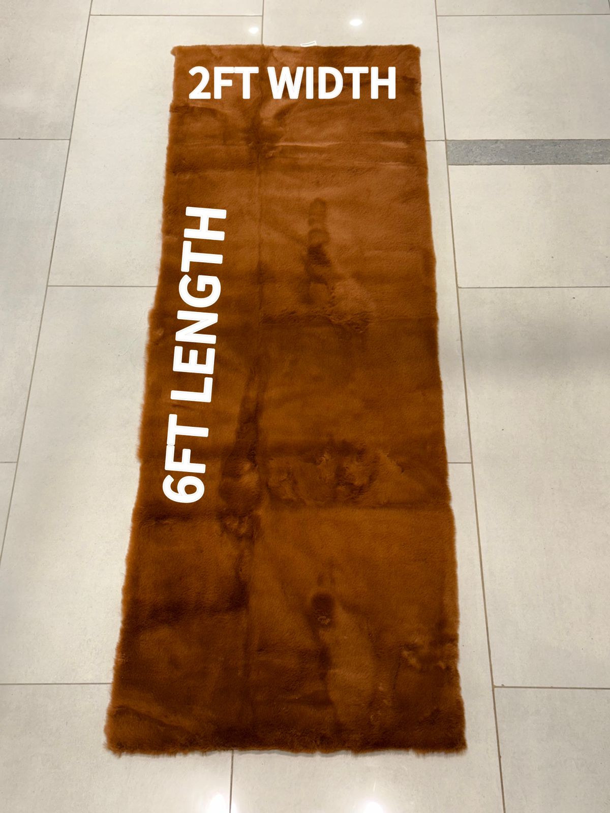 Rabbit Fur Runner 6x2 Ft