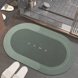 2 Pcs Medium Size Water Absorbent Anti-Slip Mat (2x1.25 ft)