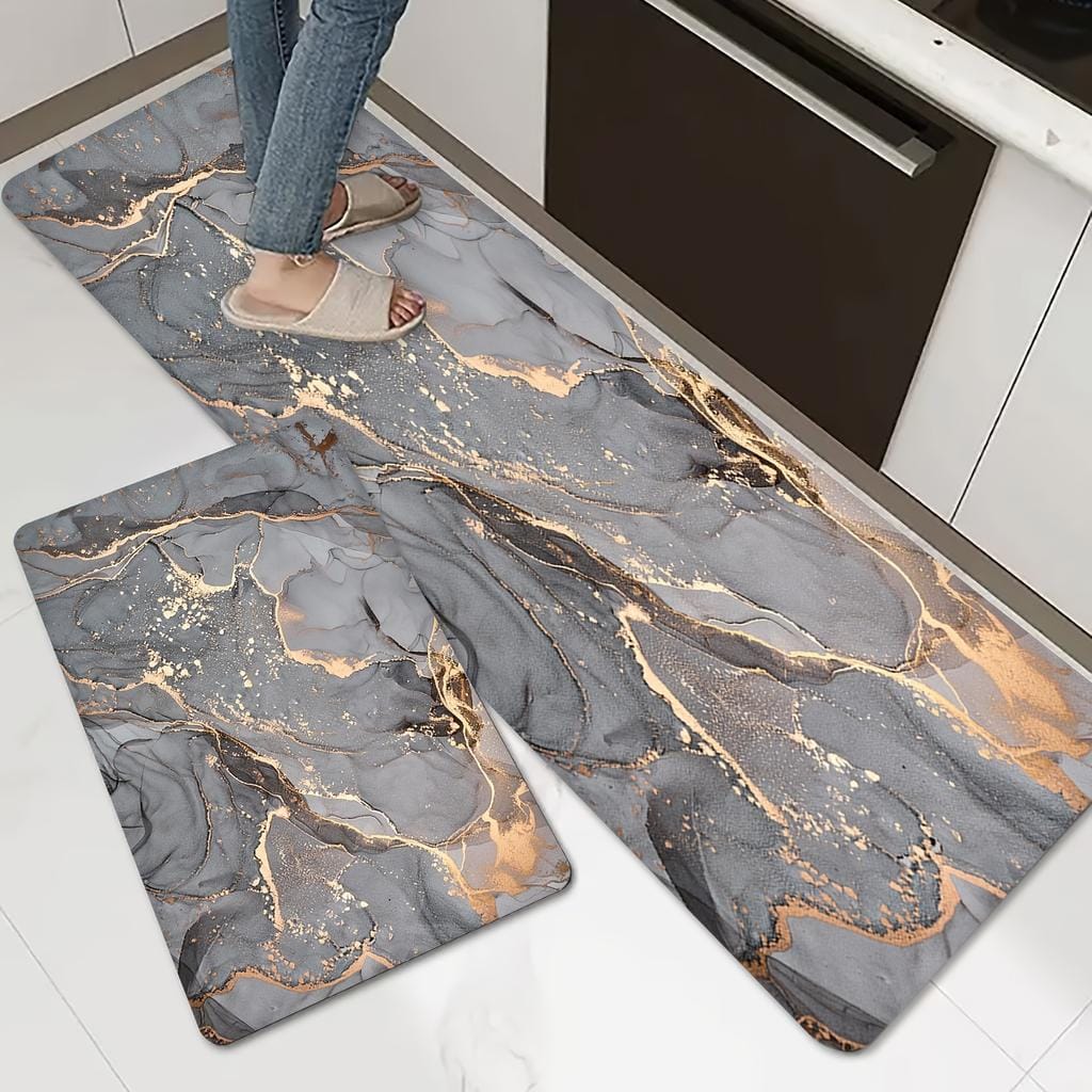 Anti Slip Water Absorbent Runner With Mat (Medium Design 47)