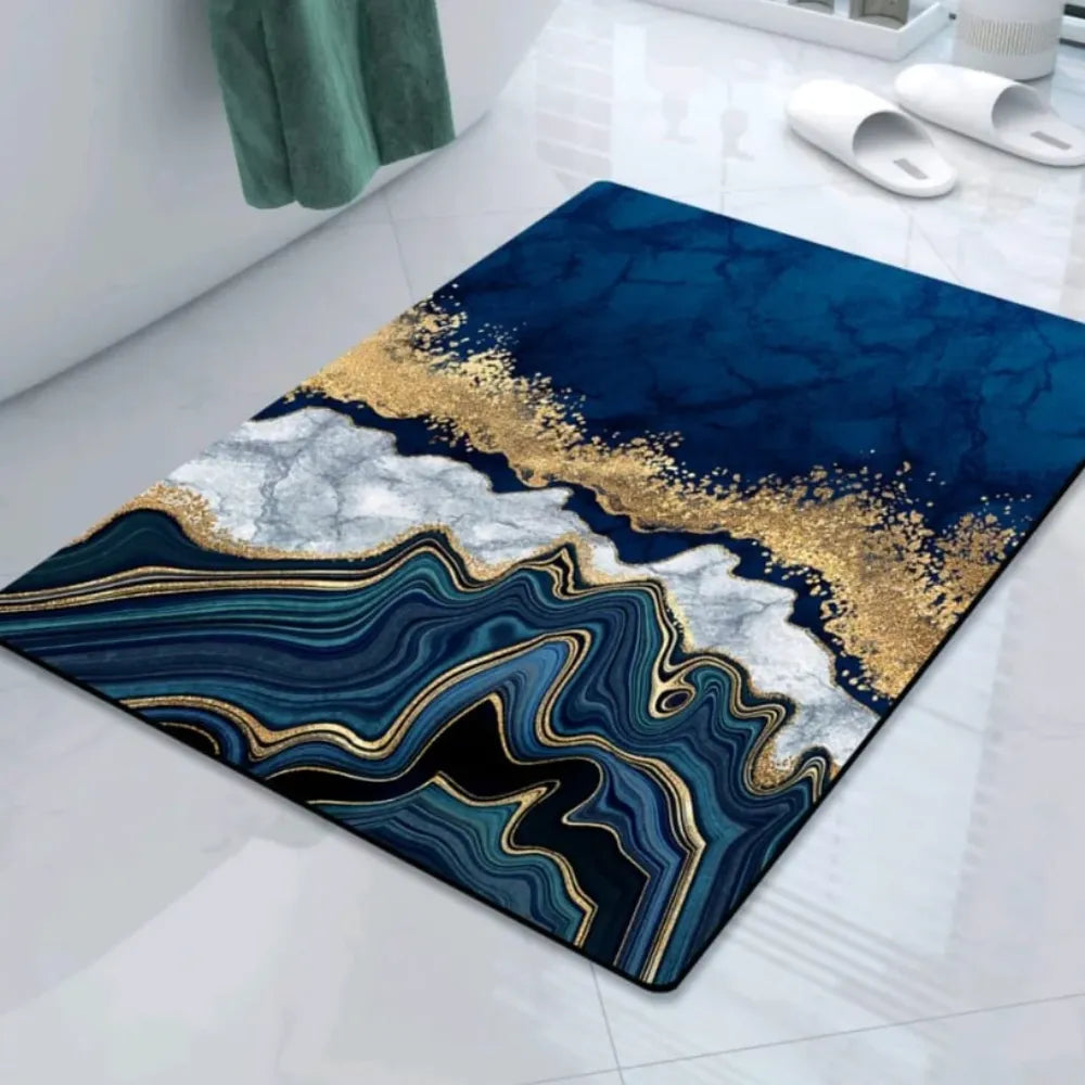 2 Pcs Water Absorbent Anti-Slip Mat (2x1.25 ft)