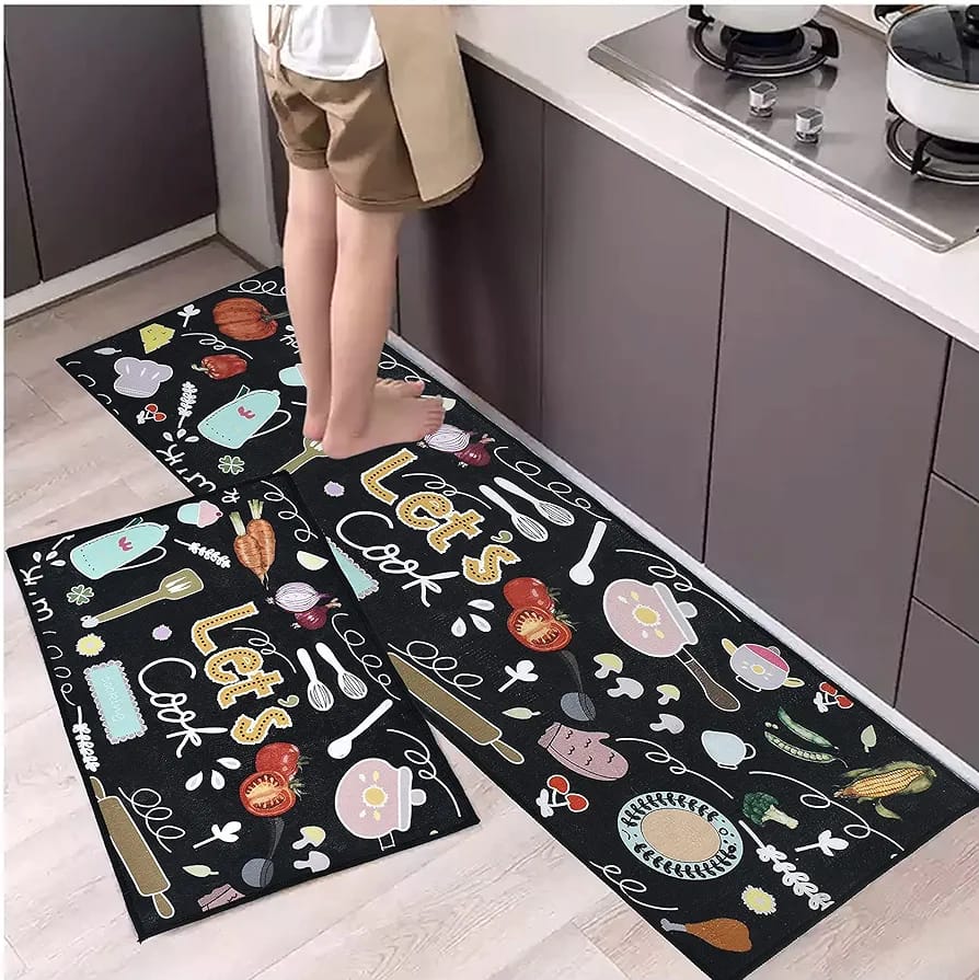 Large Size Anti Slip Water Absorbent Runner With Mat  (4.5x1.5 ft)