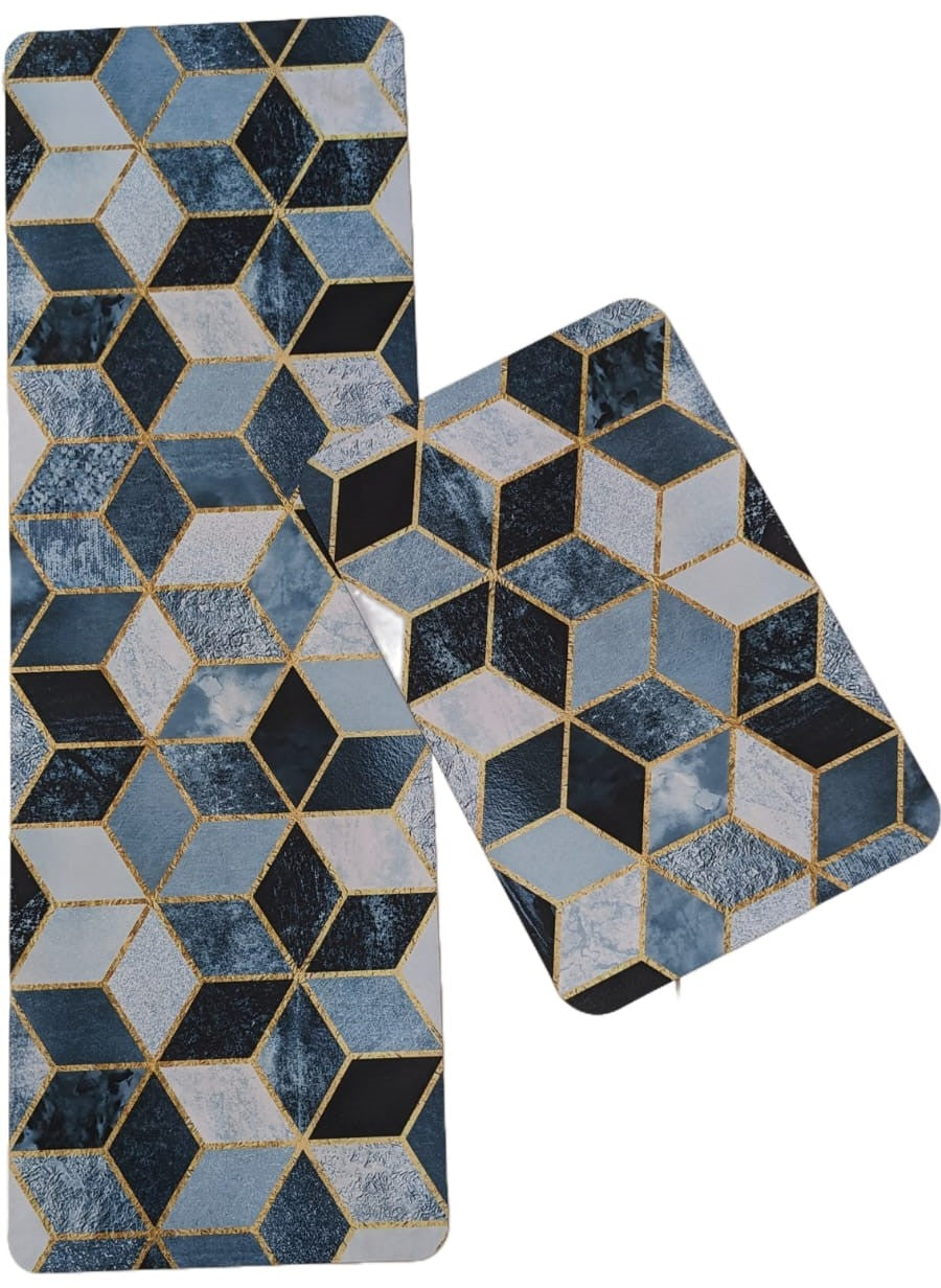 Extra Large Size Anti Slip Water Absorbent Runner With Mat (6x2 ft)