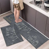 Large Size Anti Slip Water Absorbent Runner With Mat  (4.5x1.5 ft)