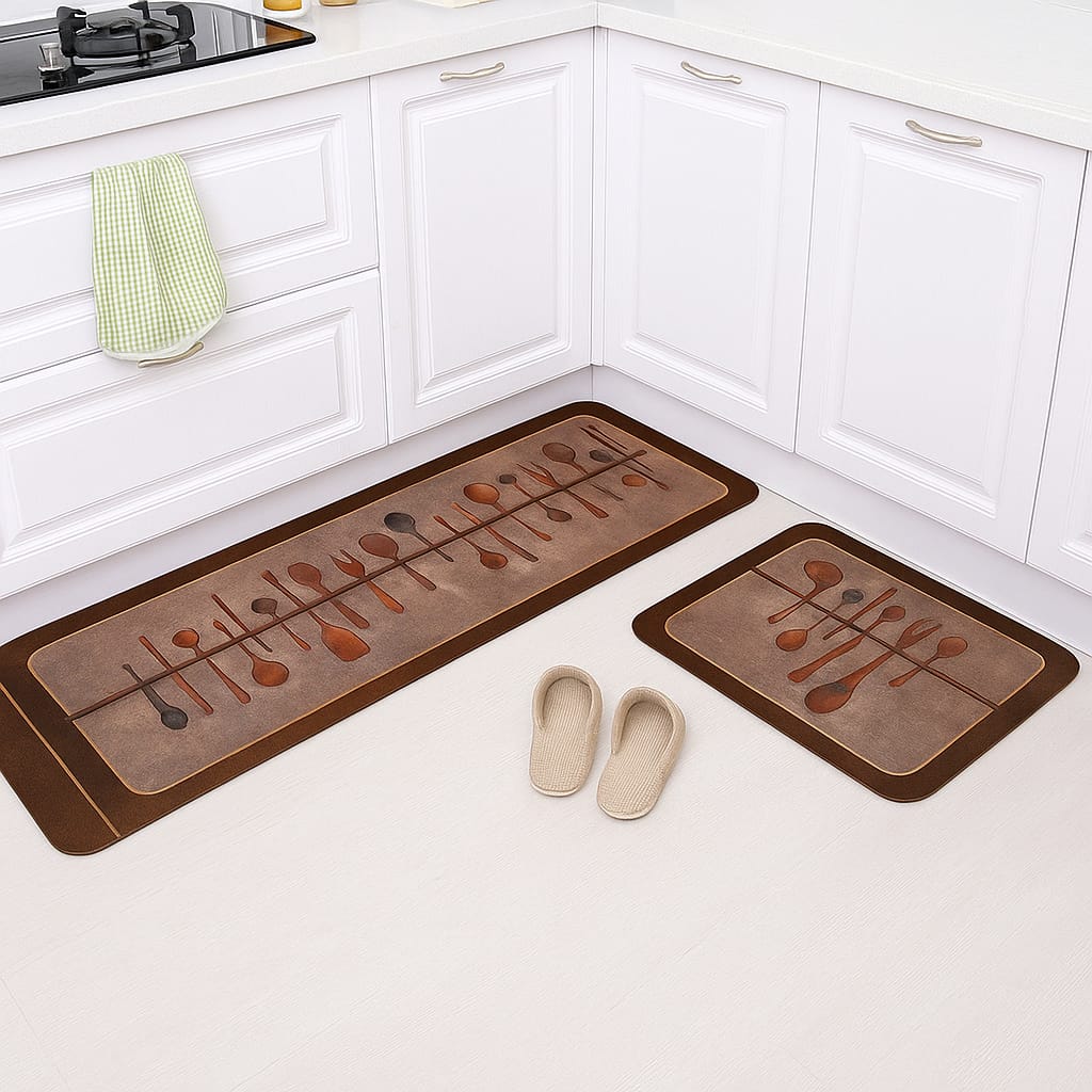 Medium Size Anti Slip Water Absorbent Runner With Mat (4x1.25 ft)