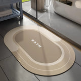 2 Pcs Water Absorbent Anti-Slip Mat (2x1.25 ft)