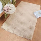 Rabbit Fur Mat Medium Size 24x16 Inches