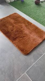 Rabbit Fur Mat Medium Size 24x16 Inches