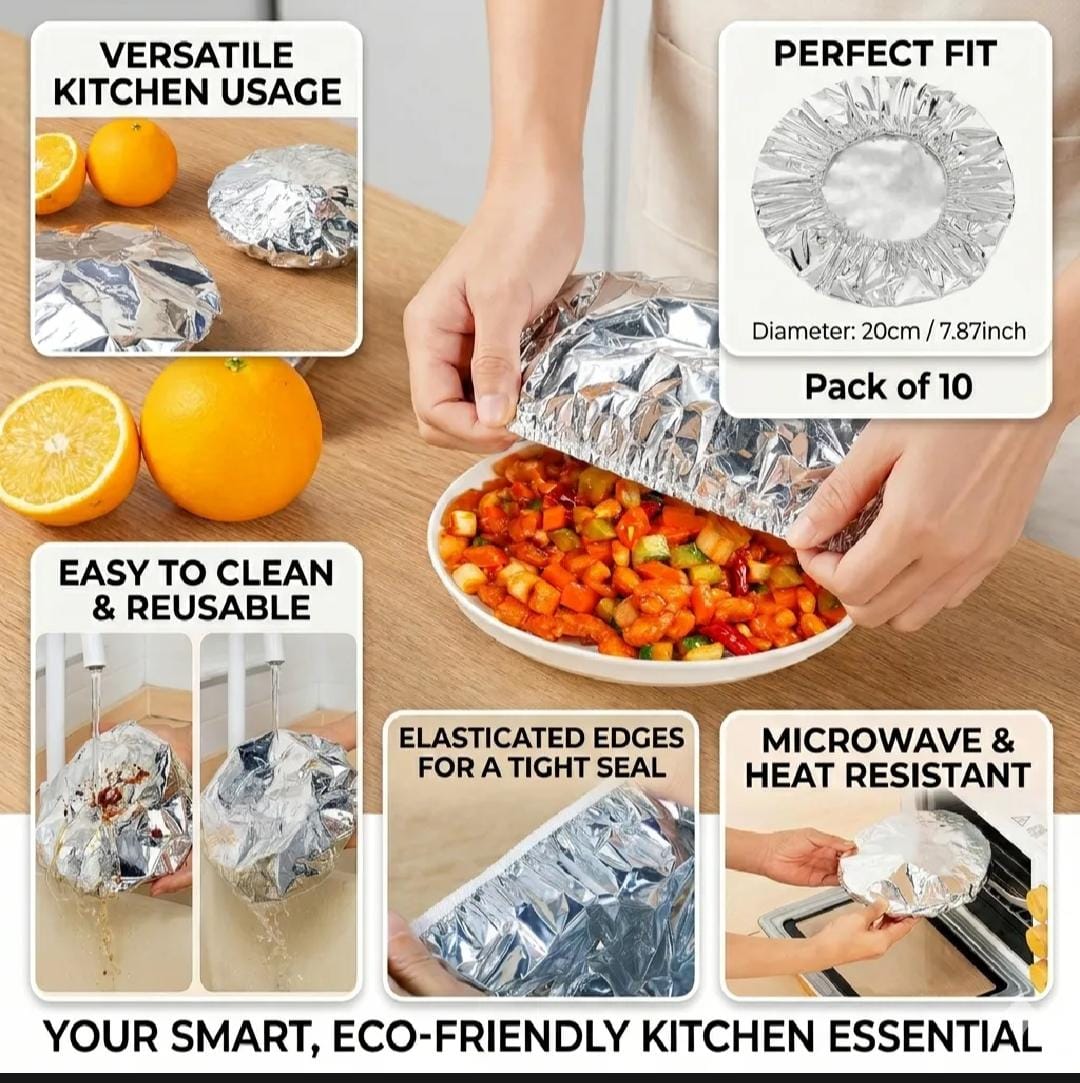 Reuseable Aluminum Foil Food Covers