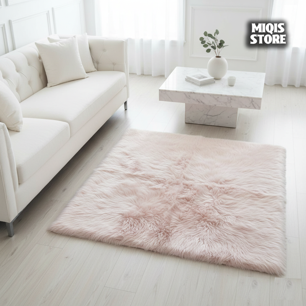 Sheep Fur Rug/Centerpiece 5x3 Ft