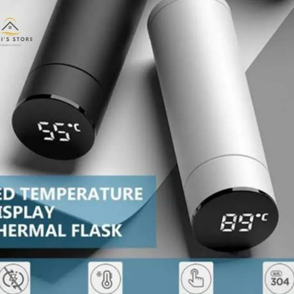 500ml LED Temperature Display Bottle Vaccum Flask Thermos Keep Hot and Cold
