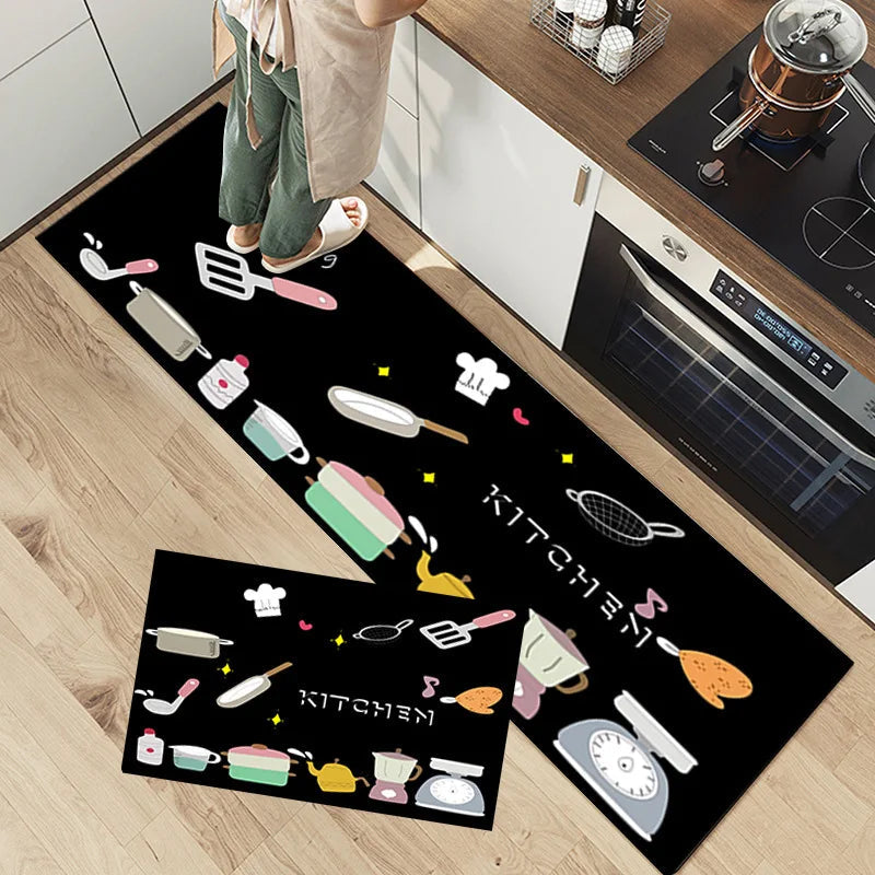 Medium Size Anti Slip Water Absorbent Runner With Mat (4x1.25 ft)