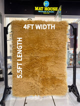 Sheep Fur Rug/Centerpiece 5.5x4 Ft