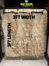 Sheep Fur Rug/Centerpiece 3.28x3.28 Ft