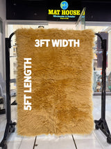 Sheep Fur Rug/Centerpiece 5x3 Ft