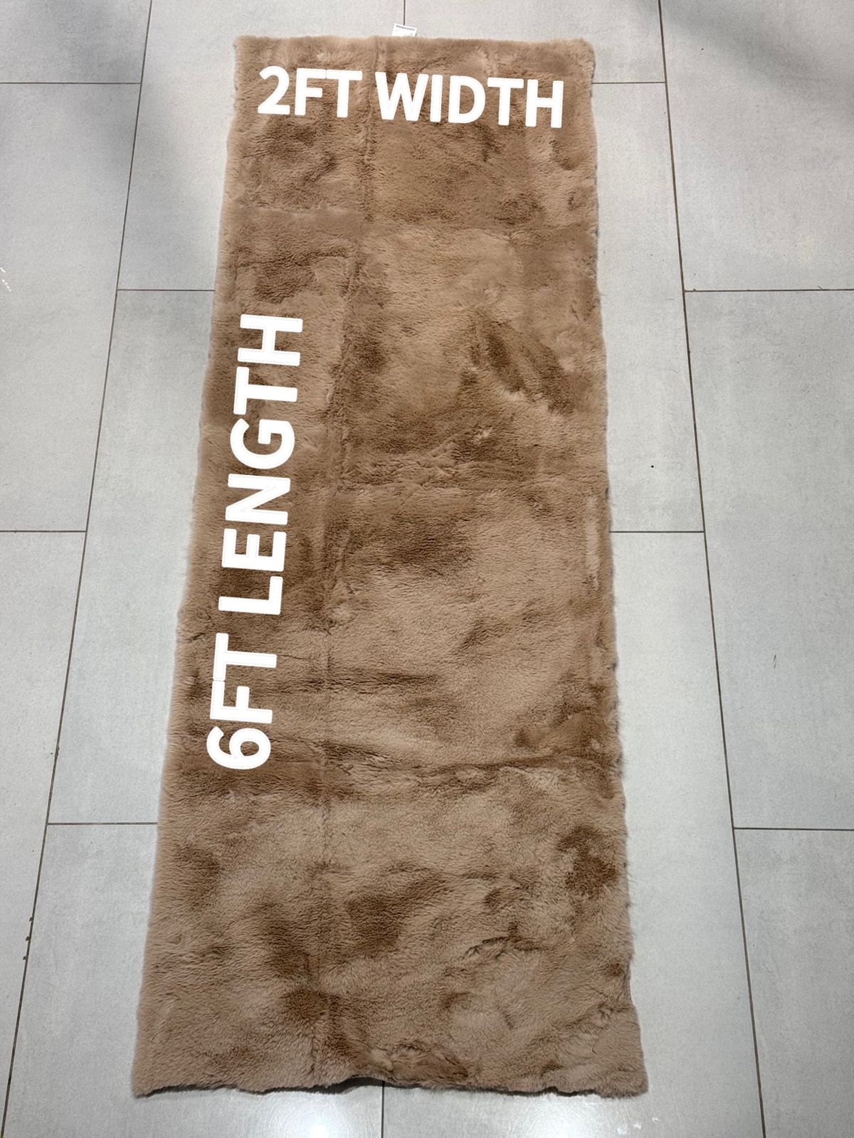 Rabbit Fur Runner 6x2 Ft