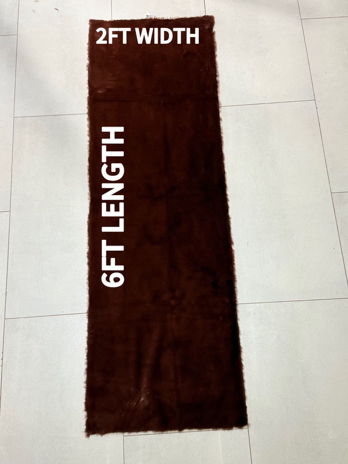 Rabbit Fur Runner 6x2 Ft