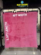 Rabbit Fur Rug/Centerpiece 5.5x4 Ft