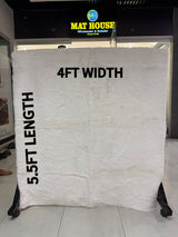 Rabbit Fur Rug/Centerpiece 5.5x4 Ft