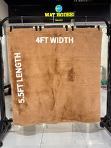 Rabbit Fur Rug/Centerpiece 5.5x4 Ft