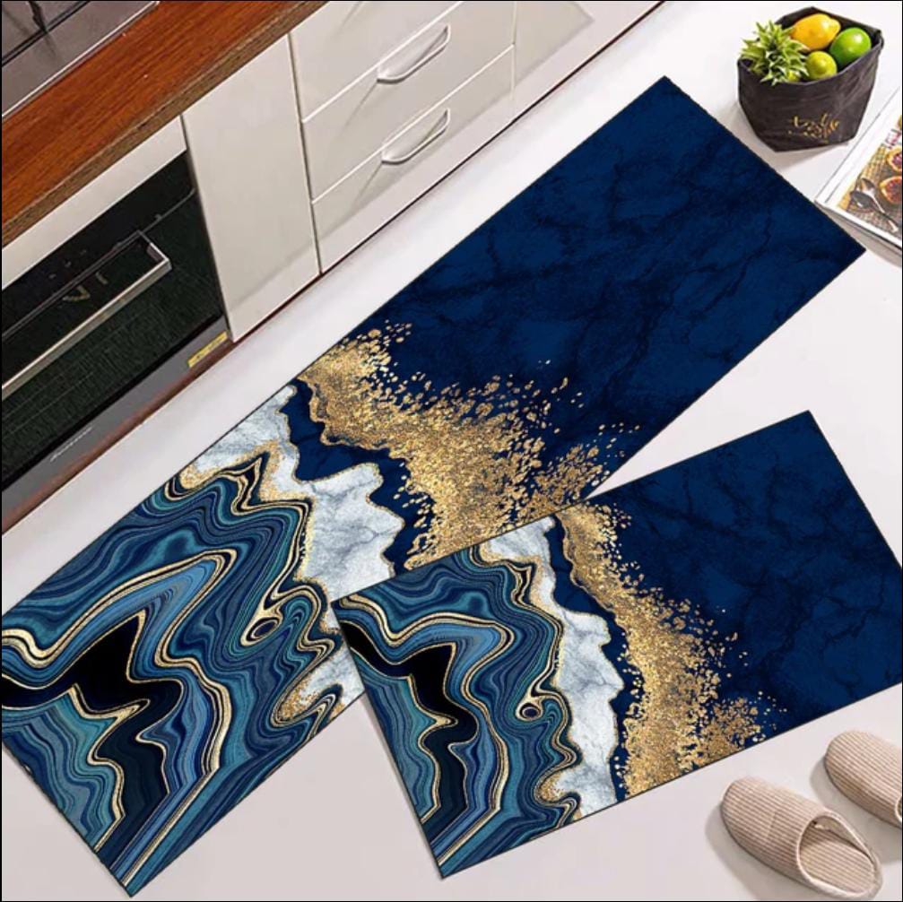 Anti Slip Water Absorbent Runner With Mat (Extra Large Design 9)