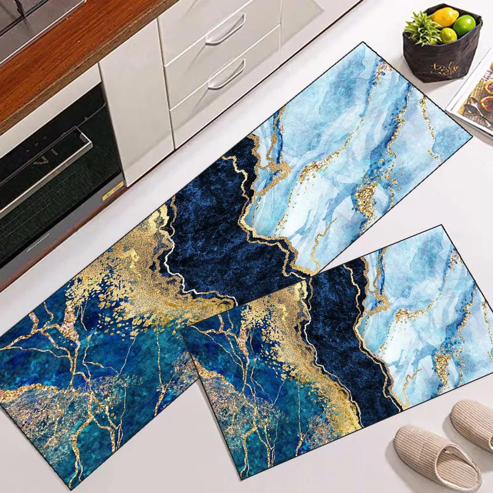 Anti Slip Water Absorbent Runner With Mat (Extra Large Design 3)