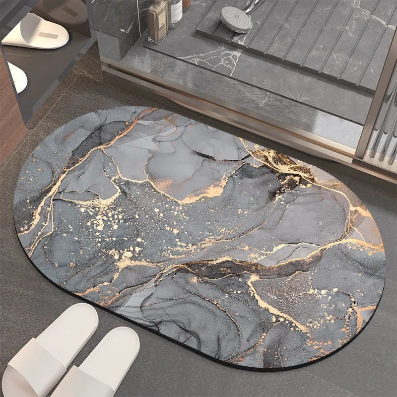 2 Pcs Large Size Water Absorbent Anti-Slip Mat (2.25x1.5 ft)