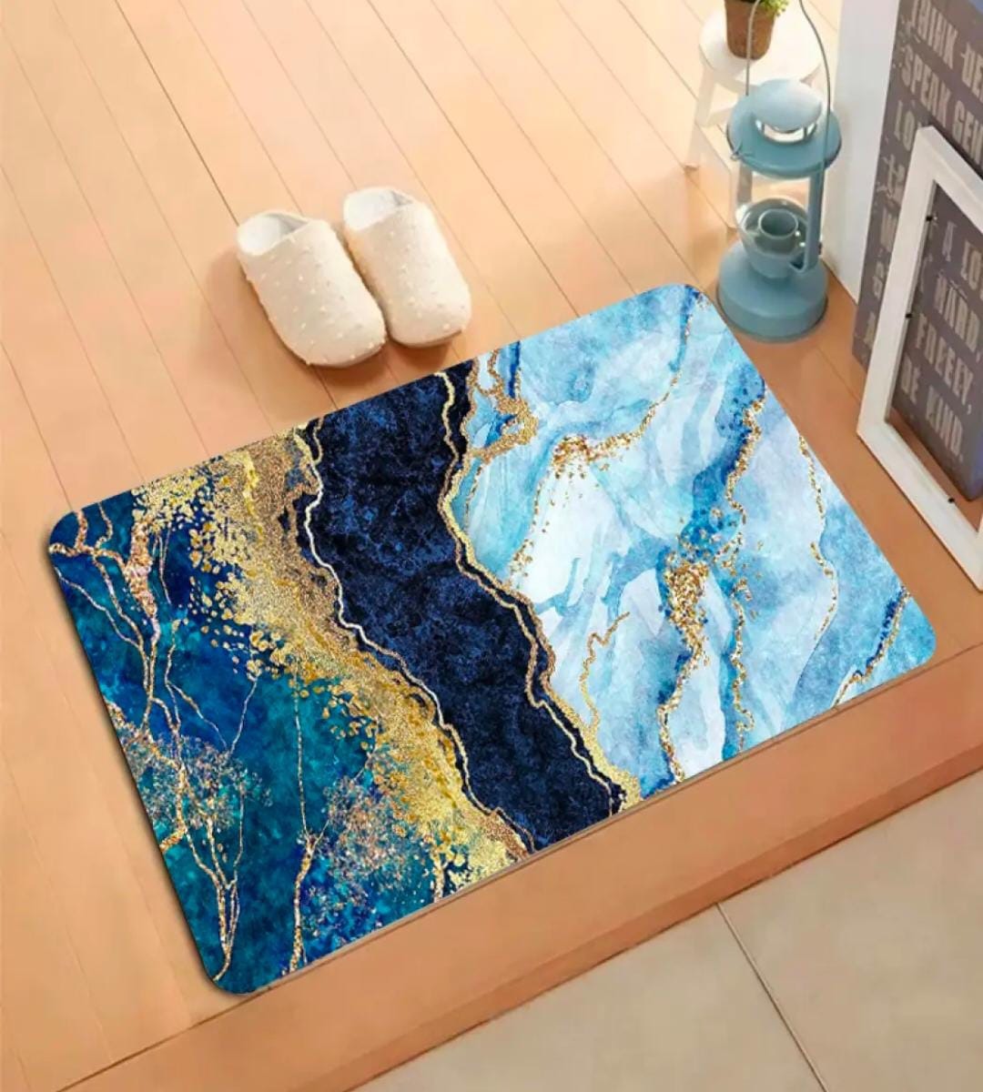 2 Pcs Large Size Water Absorbent Anti-Slip Mat (2.25x1.5 ft)