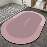 2 Pcs Large Size Water Absorbent Anti-Slip Mat (2.25x1.5 ft)