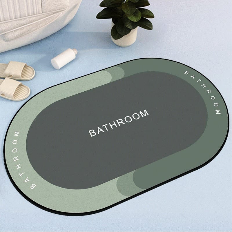 2 Pcs Medium Size Water Absorbent Anti-Slip Mat (2x1.25 ft)