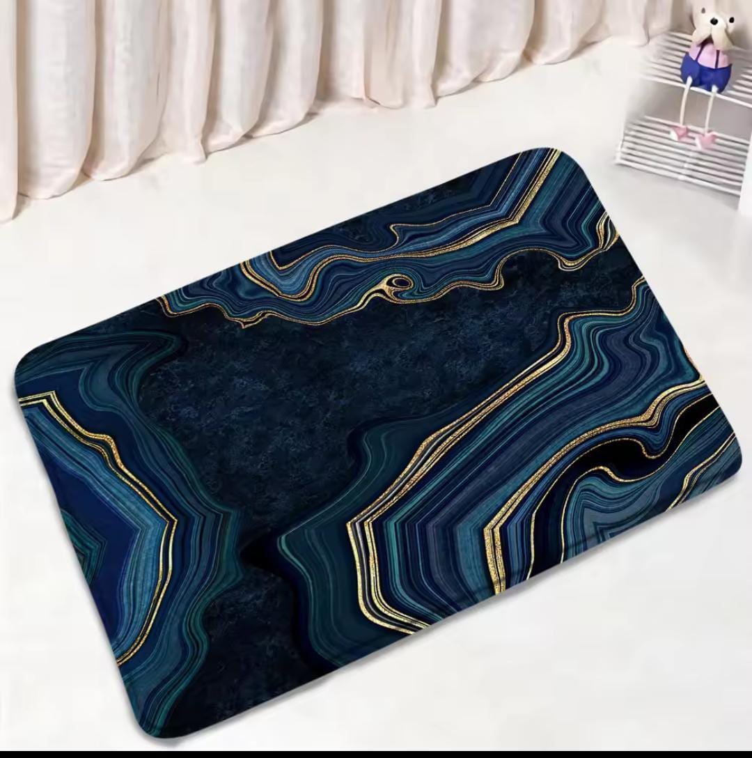2 Pcs Water Absorbent Anti-Slip Mat (2x1.25 ft)